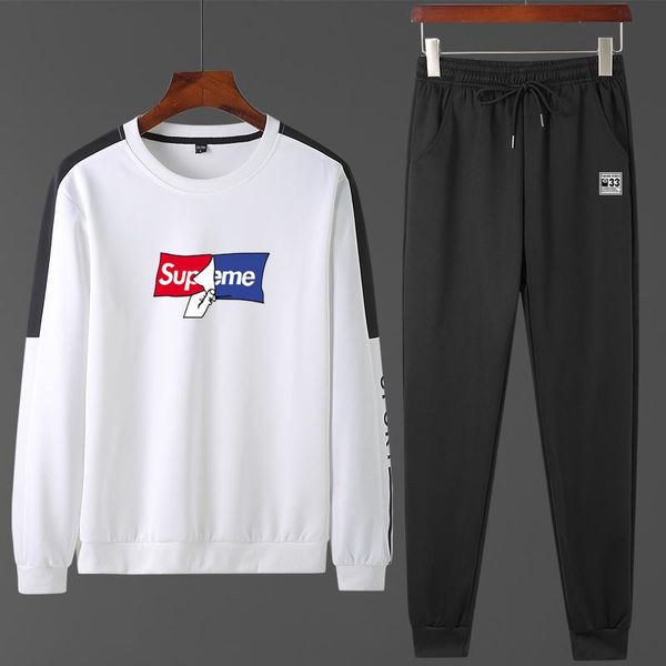 

men's tracksuits youth spring and autumn 2021 casual sportswear boys korean version students long sleeve four seasons home wear, Gray