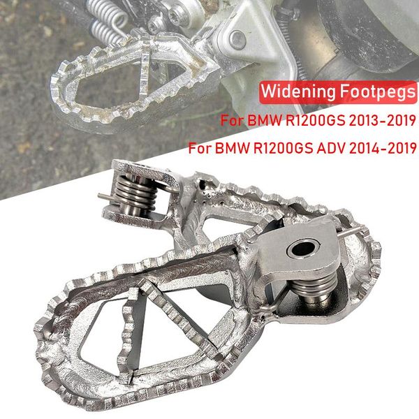 

pedals 1 pair durable 304 stainless steel footpegs foot pegs for r1200gs r1200 gs 2013-2021 rests adventure 14-on