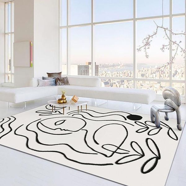 

carpets stylish simplicity for living room art kids play mat bathroom mats of decoration morandi antislip soft rug floor carpet