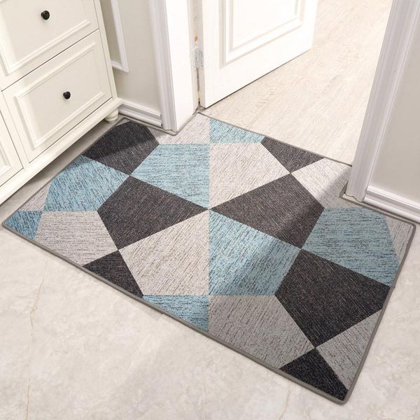 

carpets nordic simple doormat ins stripe household entrance carpet anti slip foot mat