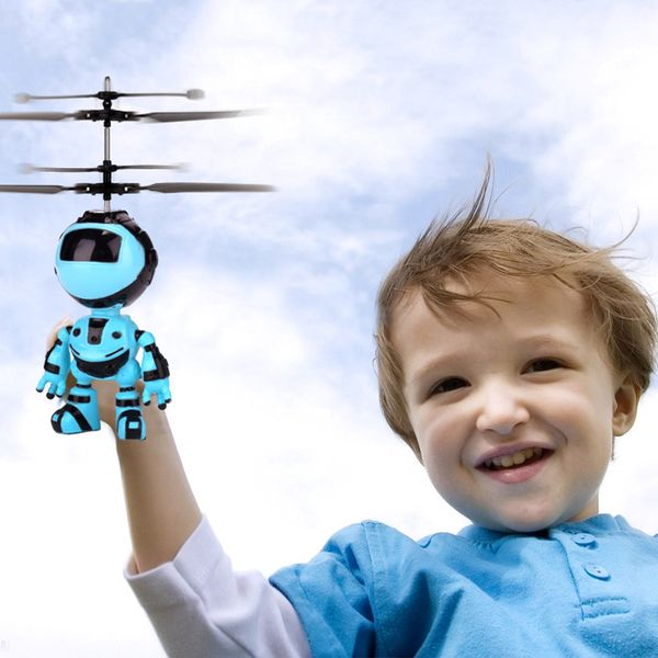 

3Pieces/LotElectric Sensing RC Fly Robot Infrared Induction Aircraft Romote Control Toy Outdoor Plaything USB Charging Robot Kids Gift