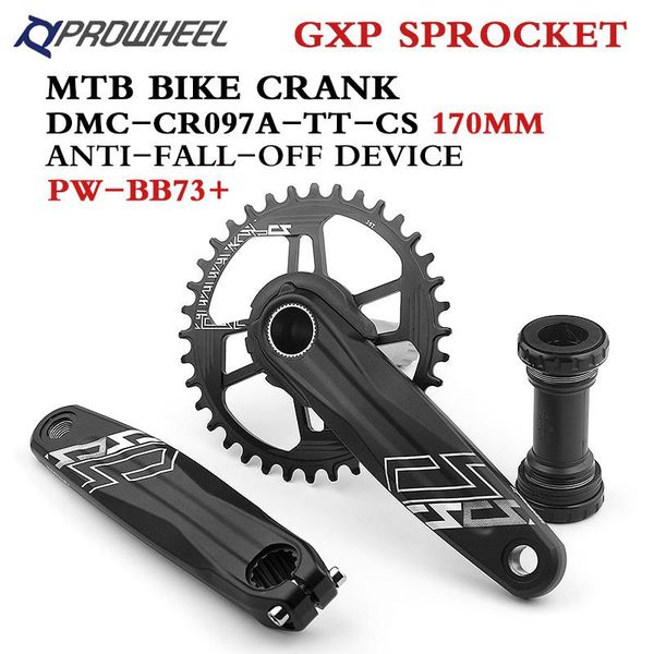 

bike heels & chainwheels prowheel mountain crankset 170mm automatic recovery chain crankshaft 36t gxp chainring with bb bottom bracket