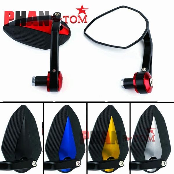 

motorcycle mirrors 2pcs universal 7/8" round bar end rear moto motorbike scooters rearview mirror side view