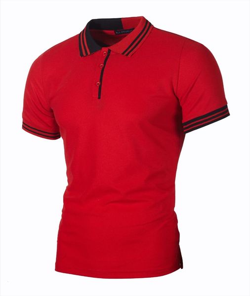 

shirts design summer short sleeve men polo tee casual cotton male clothes lapel 40, White;black