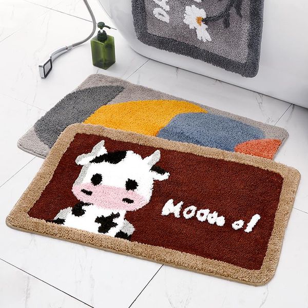 

carpets bathroom door absorbent mat non-slip kitchen toilet