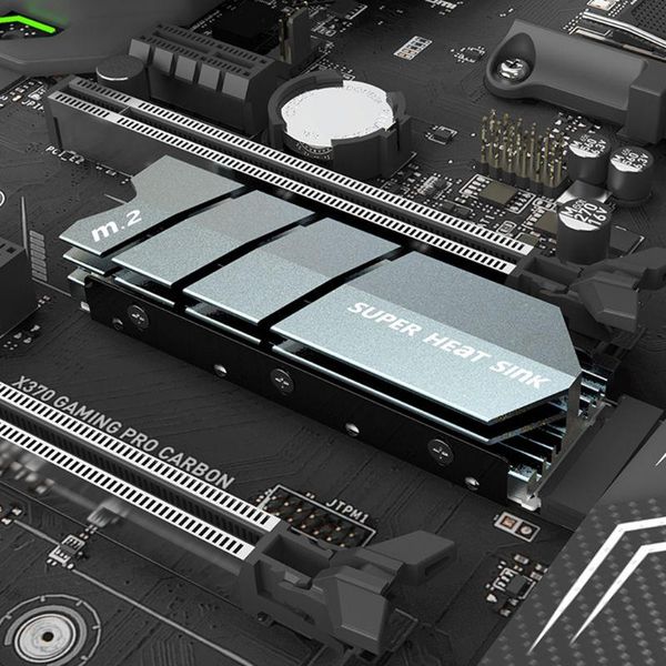 

lapcooling pads 1set m.2 ssd nvme ngff heat sink aluminum heatsink thermal pad for m2 2280 hard disk deskpc cooler t84c