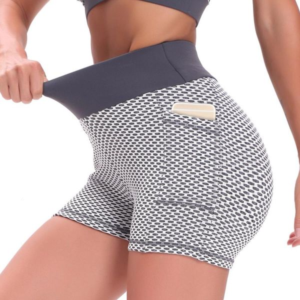 

women's leggings fitness sports legging ruched bulifting elastic waist pants women stretchy workout short leggins pantalones de mujer, Black