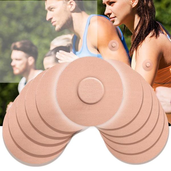 

sweatband 25pcs self-adhesive sweatproof patch waterproof running sensor fixing pre cut back paper for dexcom g6 and tyle libre, Yellow;black