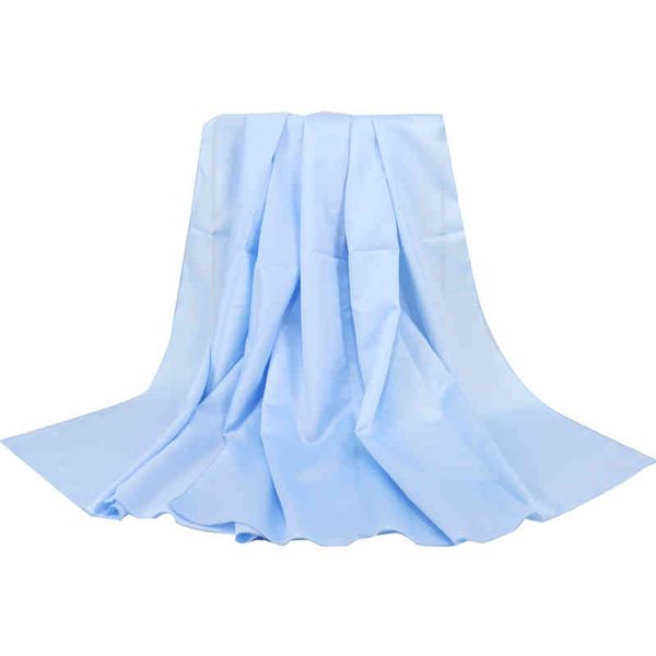 

2021 fashion women's digner scarv custom long turkish silk scarf, Blue;gray