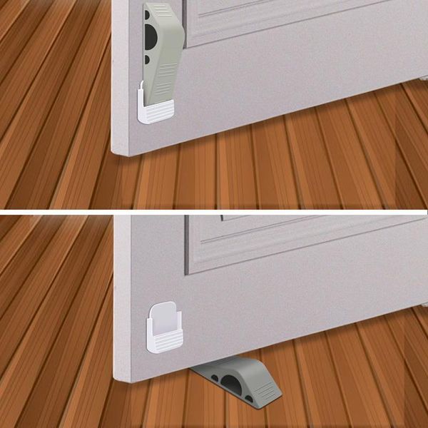 

pcs baby cabinet locks straps doorsmulti-function tpr non-slip bottom decorative wedge children's safety protective tools carriers, sli