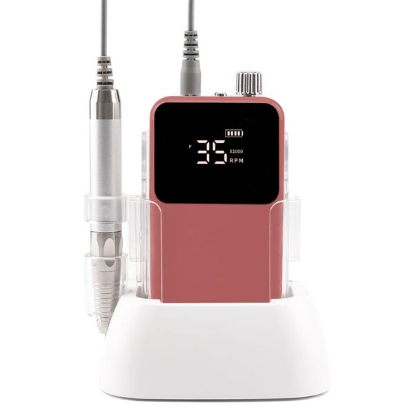 

nail drill & accessories rectangle portable deskbrushless cordless machine 35000rpm rechargeable manicure electric file