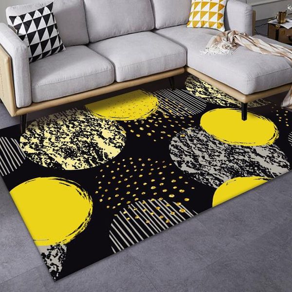 

carpets thick carpet for living room bedroom rectangle modern light luxury colorblock series printed washable floor rugs decoration