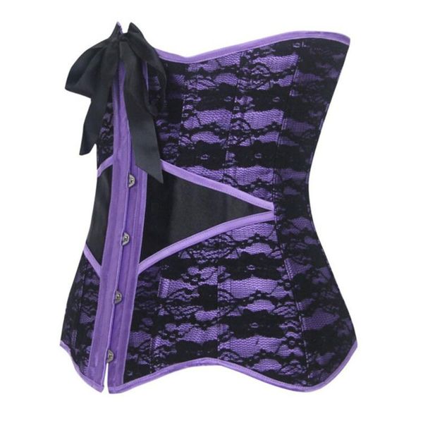 

women's shapers lady waist corsets purple lace corrective underwear women girdles exquisite and bustiers body, Black;white