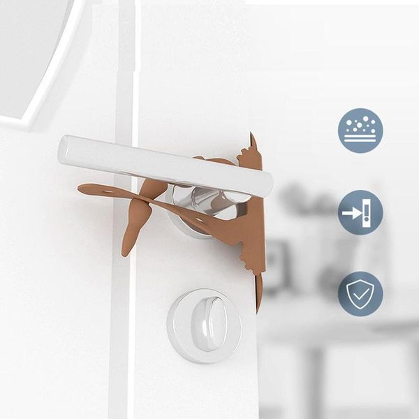 

silicone baby room door mute lock knob bedroom anti-collision protection buffer pad impact cover ser catches & closers