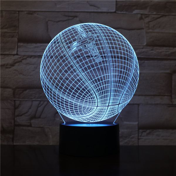 

usb led light 3d nightlight with sensor basketball model bedside table lamp smart phone control club l party room decor kids gfit