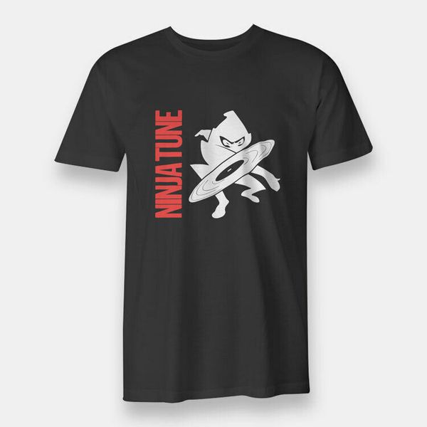 

ninja tunerecord men's t-shirt black, White;black