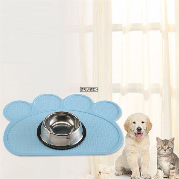 

dog bowls & feeders 30pcs waterproof pet mat for cat silicone pad spill-proof feeder bowl drinking feeding placemat