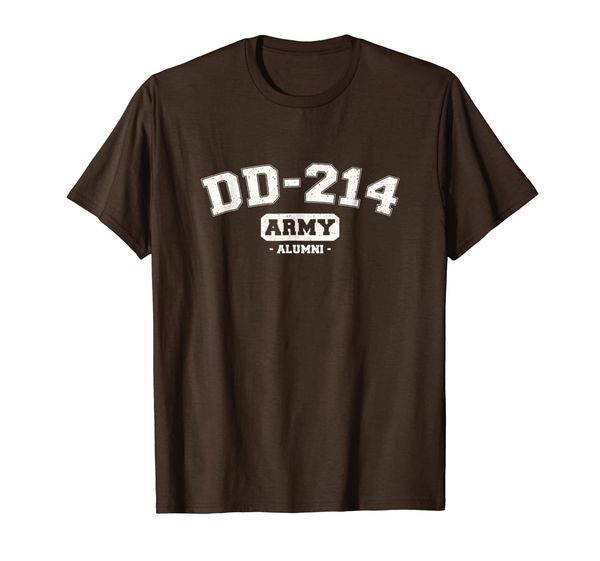 

dd-214 us army alumni vintage t-shirt, White;black