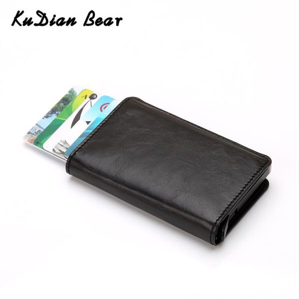 

card holders automatic holder rifid blocking wallet men aluminium bag business case tarjetero bih116 pm49, Brown;gray