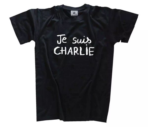 

je suis charlie - paris editorial beat t-shirt s-xxxl, White;black