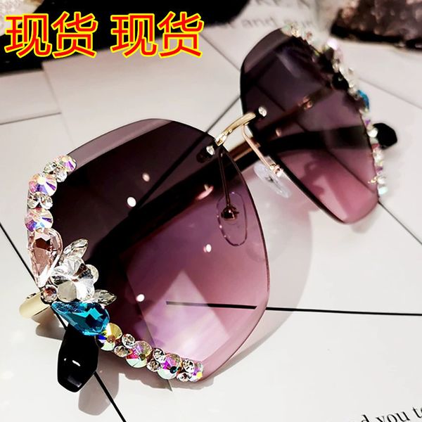 

korean stereo women's diamond sunglasses, sun glasses, uv protection