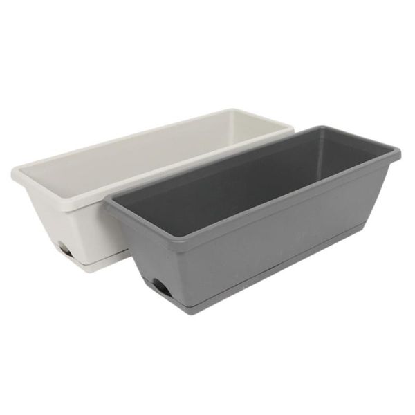 

planters & pots 2pcs vegetables flower planting rectangular trough with tray