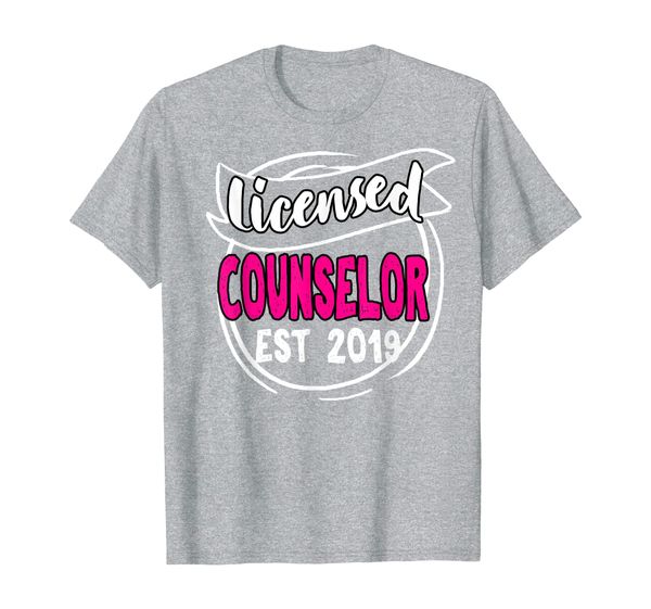 

licensed counselor counseling graduation therapist gift t-shirt, White;black