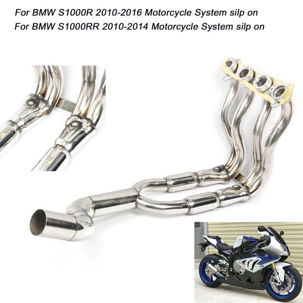 

motorcycle exhaust system s1000r 2010-2021 s1000rr 2010-2014 full conneting pipe silp on for