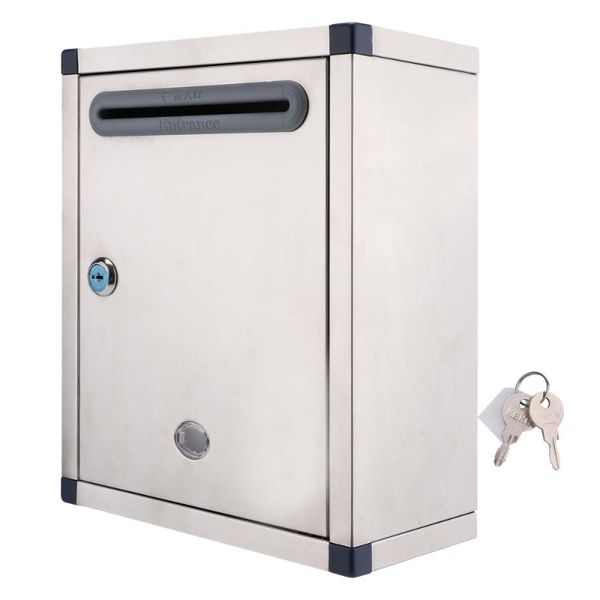 

1pc wall mount mailbox lockable rust-proof outdoor gift wrap