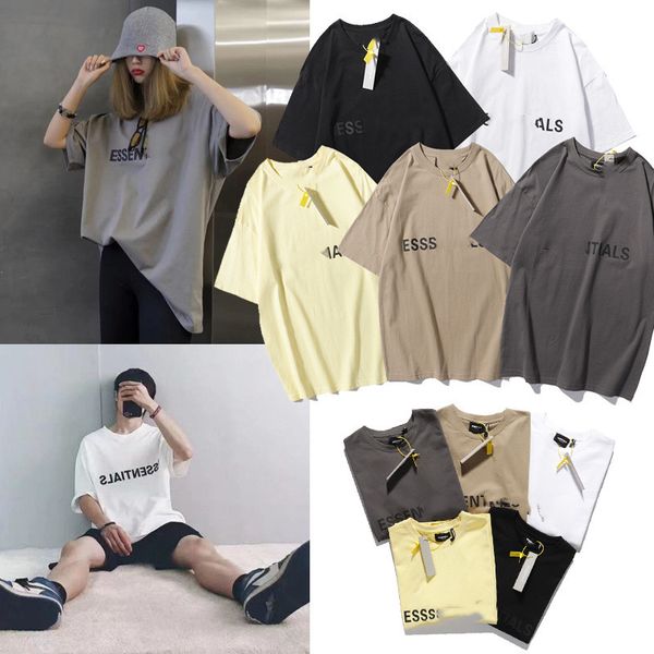 

designer ess ins streetwear brand t shirt spring summer hip hop tee skateboard men women short sleeve casual, White;black