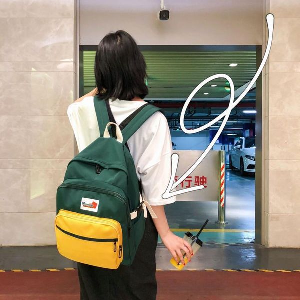 

backpack waterproof nylon for women multi pocket travel backpacks female school bag teenage girls book mochilas