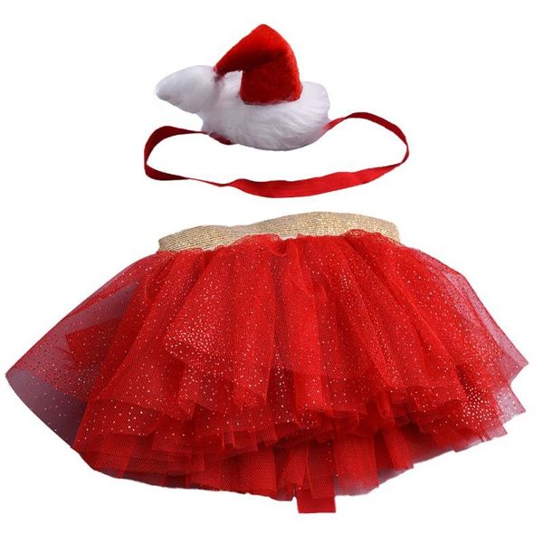 

skirts baby clothes kids girl sequins mesh elastic waist short tutu with christmas headband