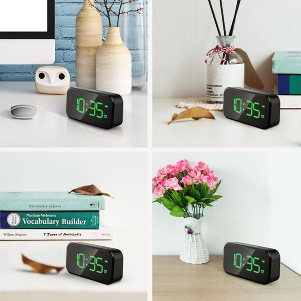 

other clocks & accessories digital dimmable alarm clock, big led screen, usb interface, home office decoration, decoration