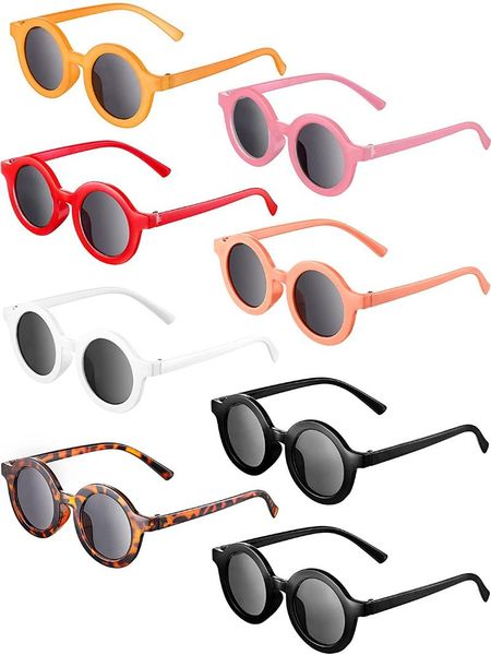 

outdoor eyewear kids sunglasses round retro toddler baby sunglasses, age 3-10