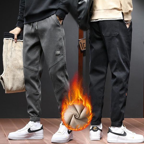 

men's jeans loose designer cargo streetwear hip hop joggers wide leg harem trousers fashion, Blue