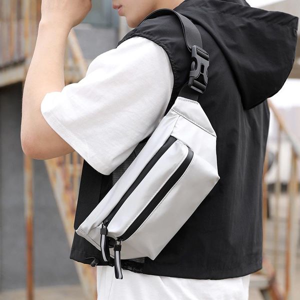 

weysfor male women nylon waist packs sling bag crossbody outdoor sport shoulder chest daily picnic canvas messenger bags bolsa