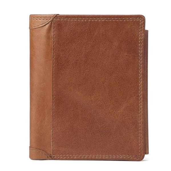 

wallets men's wallet genuine leather large short purse male man card holder gift, Red;black