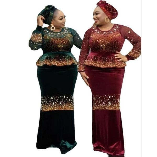 

ethnic clothing 2021 arrivals african dashiki flowers pattern print dress sleeve casual for women, Red