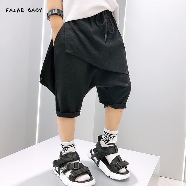 

japan dark black cotton low crotch casual pant male loose harem trousers streetwear hip hop wide leg boys, Blue