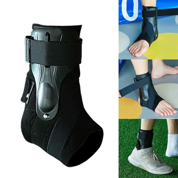 

ankle support brace sports basketball volleyball sprained lace up protector, Blue;black