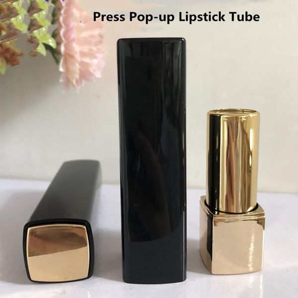 

storage bottles & jars wholesale lip container lipstick tube high-end square press -up refillable cosmetics packaging