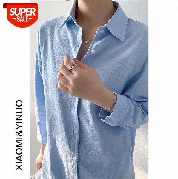 

[ou fan] 5795 shirt female design sense niche korean version of pure color lazy style long skirt #6u4o, Black;gray