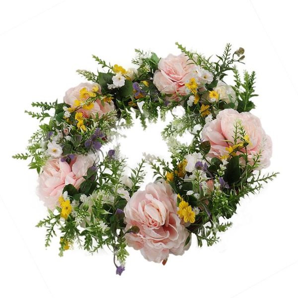 

artificial flower wreath spring garland for front door wall window wedding party office garden home decor novelty items
