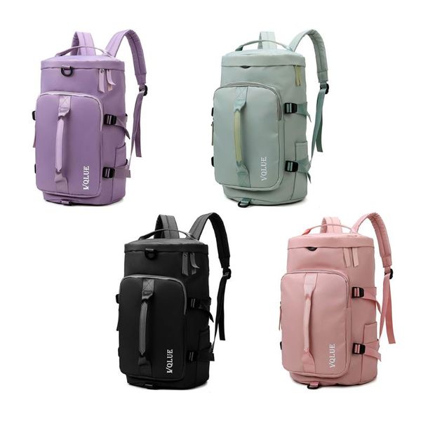 

backpack fashion women oxford cloth solid color waterproof travel rucksacks