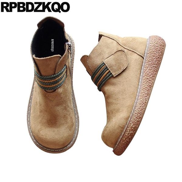 

boots embellished ankle winter brand muffin black brown suede flat fur designer shoes women luxury 2021 booties short platform