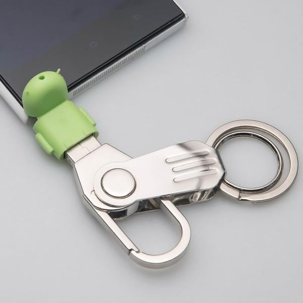 

keychains car key chain otg phone usb pen drive flash 3 color memory stick 16gb u disk auto pendant ring gifts, Silver