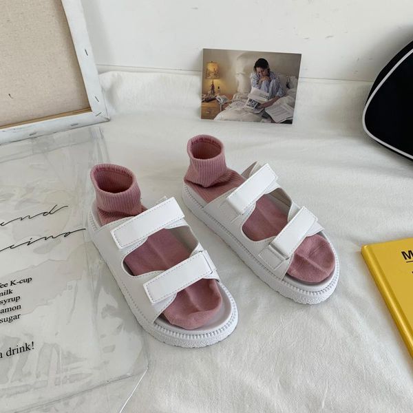 

slippers shoes woman 2021 lady female luxury slides girl designer soft summer flat rome pu basic rubber, Black