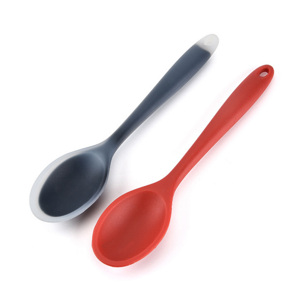 

spoons grade silicone long-handled soup non-stick rubber with core and scoop kitchen accessories tool