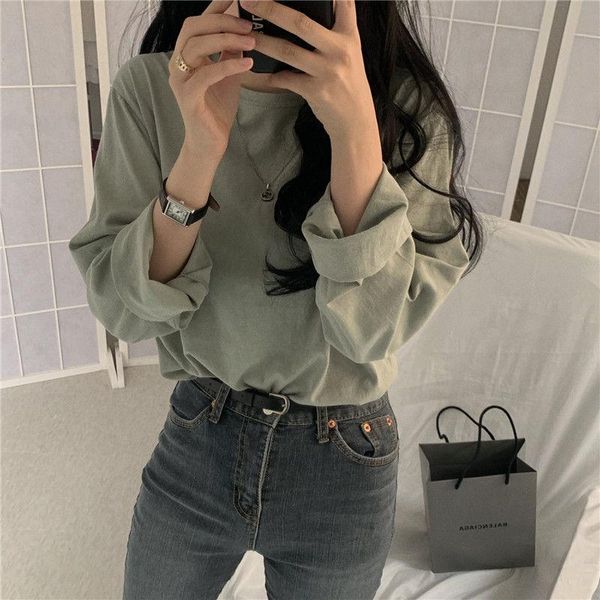 

women's t-shirt korean version of 2021, White