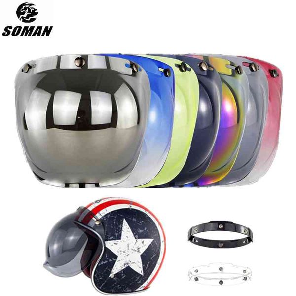 

open face s bubble flip up vior capacete len motorcycle helmet acceorie